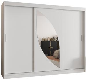 Dulap de haine 250 cm Milain (alb). 1126015