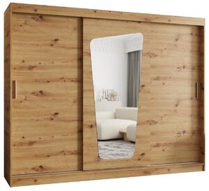 Dulap de haine 250 cm Mokka (Stejar artisan). 1126039