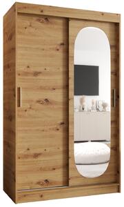 Dulap de haine 120 cm Ronny (Stejar artisan). 1126047