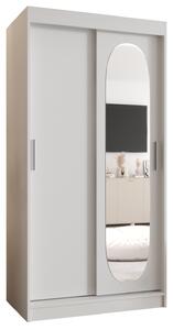 Dulap de haine 100 cm Ronny (alb). 1126044
