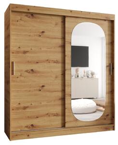 Dulap de haine 180 cm Ronny (Stejar artisan). 1126055