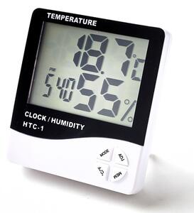Statie meteo cu higrometru, ecran LCD, alarma, afisaj ora, data, calendar
