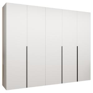 Dulap de haine 250 cm Alice 1 (alb + Negru). 1126126