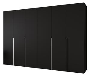 Dulap de haine 300 cm Alice 1 (Negru + Cașmir). 1126141