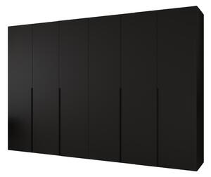 Dulap de haine 300 cm Alice 1 (Negru + Negru). 1126140