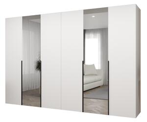 Dulap de haine 300 cm Alice 2 (alb + Negru). 1126192