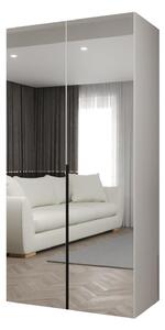 Dulap de haine 100 cm Alice 3 (alb + Negru). 1126203