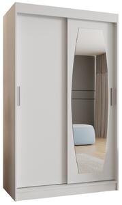 Dulap de haine 120 cm Rosaria (alb). 1126293