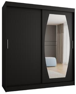 Dulap de haine 180 cm Rosaria (Negru). 1126302