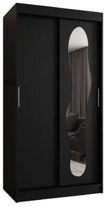 Dulap de haine 100 cm Ulta (Negru). 1126314