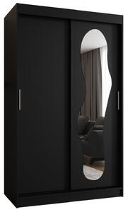 Dulap de haine 120 cm Ulta (Negru). 1126318