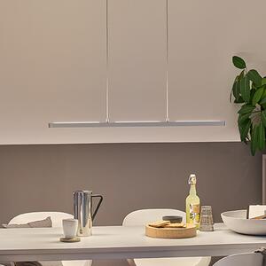 Paulmann Lampă suspendată LED Lento, crom, 100 cm, lumină orientată în sus/jos,, reglabil, Crom, Camera de zi / sufragerie, Aluminiu, Modern