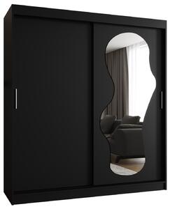 Dulap de haine 180 cm Ulta (Negru). 1126326