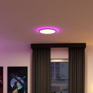 Paulmann Panou LED Atria Shine, Ø40 cm, RGBW, alb, IP20, dimabil, reglabil, Alb, Studiu / Birou, Plastic, Modern