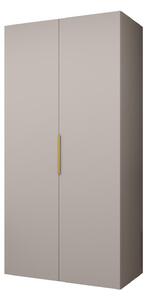 Dulap de haine 100 cm Mirabella 1 (Cașmir + Auriu). 1126346