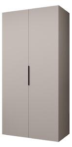Dulap de haine 100 cm Mirabella 1 (Cașmir + Negru). 1126344
