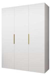 Dulap de haine 150 cm Mirabella 1 (alb + Auriu). 1126351