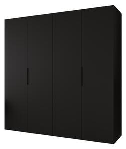Dulap de haine 200 cm Mirabella 1 (Negru + Negru). 1126363
