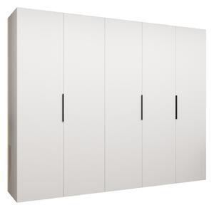 Dulap de haine 250 cm Mirabella 1 (alb + Negru). 1126371