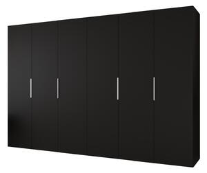 Dulap de haine 300 cm Mirabella 1 (Negru + Cașmir). 1126386