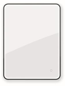 Oltens Nordlis oglindă 60x80 cm dreptunghiular cu iluminare cu covoraș de încălzire negru 64116300
