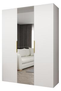 Dulap de haine 150 cm Mirabella 2 (alb + Auriu). 1126406
