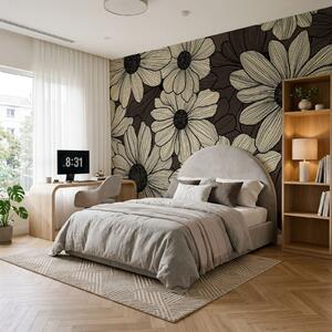 Fototapet Motive florale în nuanțe delicate, Fototapet flori, Fototapet populare, t00779v3 - Tapeko.ro