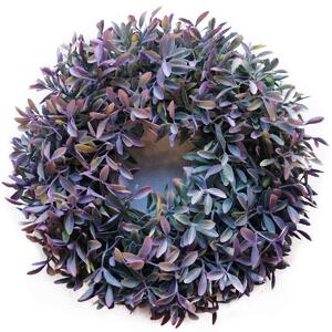 Coroniță artificială Azalea violet, diam. 27 cm