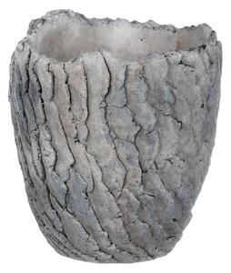Recipient ghiveci Pau, din beton, gri deschis,15 x 16,5 cm