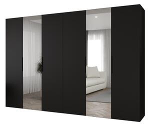 Dulap de haine 300 cm Mirabella 2 (Negru + Negru). 1126440