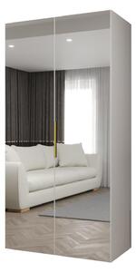 Dulap de haine 100 cm Mirabella 3 (alb + Auriu). 1126450