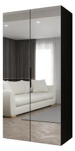 Dulap de haine 100 cm Mirabella 3 (Negru + Negru). 1126451
