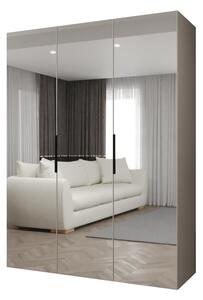 Dulap de haine 150 cm Mirabella 3 (Cașmir + Negru). 1126465
