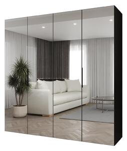Dulap de haine 200 cm Mirabella 3 (Negru + Negru). 1126473