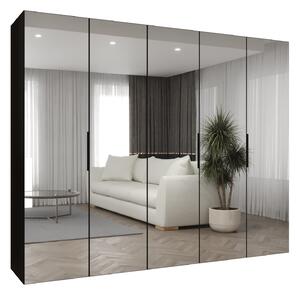 Dulap de haine 250 cm Mirabella 3 (Negru + Negru). 1126484