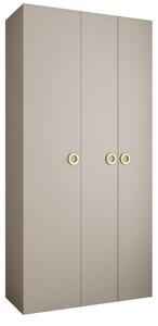 Dulap de haine 130 cm Carmela 50-1 (Cașmir + Auriu). 1126692