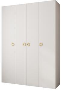 Dulap de haine 180 cm Carmela 40-1 (alb + Auriu). 1126534