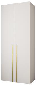 Dulap de haine 100 cm Carmela 50-3 (alb + Auriu). 1126766