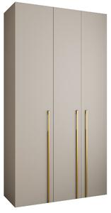 Dulap de haine 130 cm Carmela 40-3 (Cașmir + Auriu). 1126604