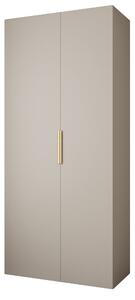 Dulap de haine 110 cm Carmela 40-4 (Cașmir + Auriu). 1126640