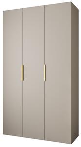 Dulap de haine 140 cm Carmela 40-4 (Cașmir + Auriu). 1126652