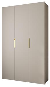Dulap de haine 150 cm Carmela 50-4 (Cașmir + Auriu). 1126832