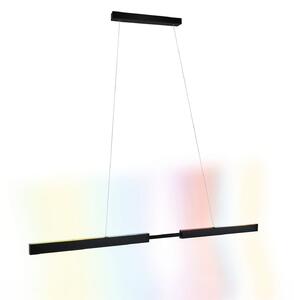 Paulmann Lampă suspendată LED Aptare, negru, RGBW, inteligentă, dimabilă., reglabil, Negru, Studiu / Birou, Metal, Modern