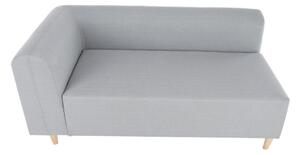 Canapea stanga BROKEN gri, 144/67/76 cm
