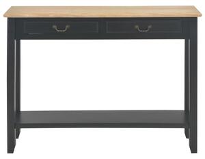 Masă consolă, negru, 110 x 35 x 80 cm, lemn