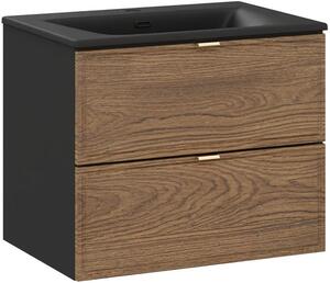 Set dulap Comad Talia Casella TALIA CASELLA 82-60-46-2S, lavoar Comad Sky SKY 1 BLACK MATT 60 DP ( E-8099-60 )