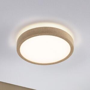 Paulmann Panou LED Cosara, Ø 30 cm, bej, IP44, 3000K, Bej, Camera de zi / sufragerie, Plastic, Scandinavă