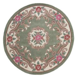 Covor din lână Flair Rugs Aubusson, ⌀ 120 cm, verde