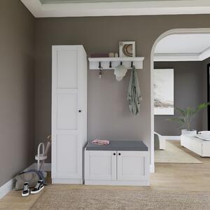 Set mobilier hol Luckiny (alb). 1127564