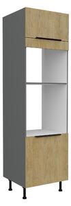 Dulap bucătărie pentru cuptor Carminia 60 DPM-215 2F (stejar cremona + antracit). 1127955